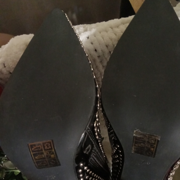 Jeffrey Campbell Studd KH Tall Black Studded Boots Size 7.5 Brand New Never Worn - Picture 11 of 12